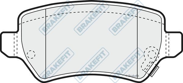 APEC BRAKING Комплект тормозных колодок, дисковый тормоз PD3070